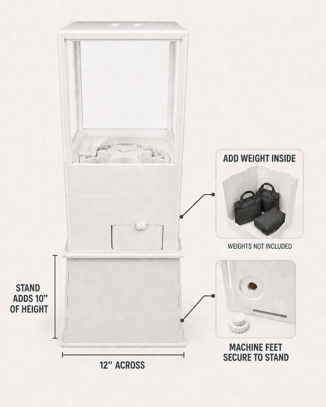 10″ Machine Stand