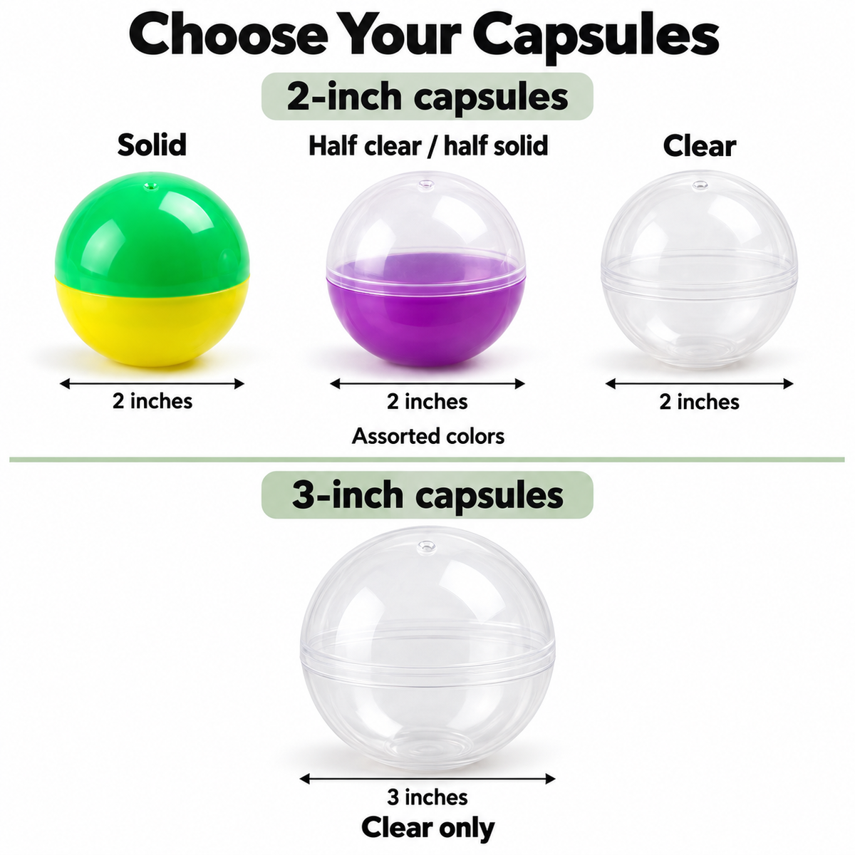 Empty Vending Machine Capsules