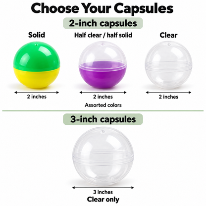 Empty Vending Machine Capsules