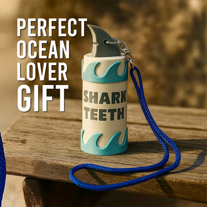 Shark Tooth Holder with Lanyard