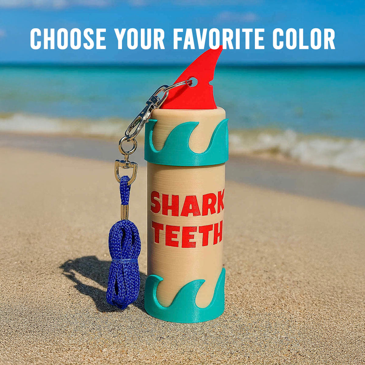 Shark Tooth Holder with Lanyard