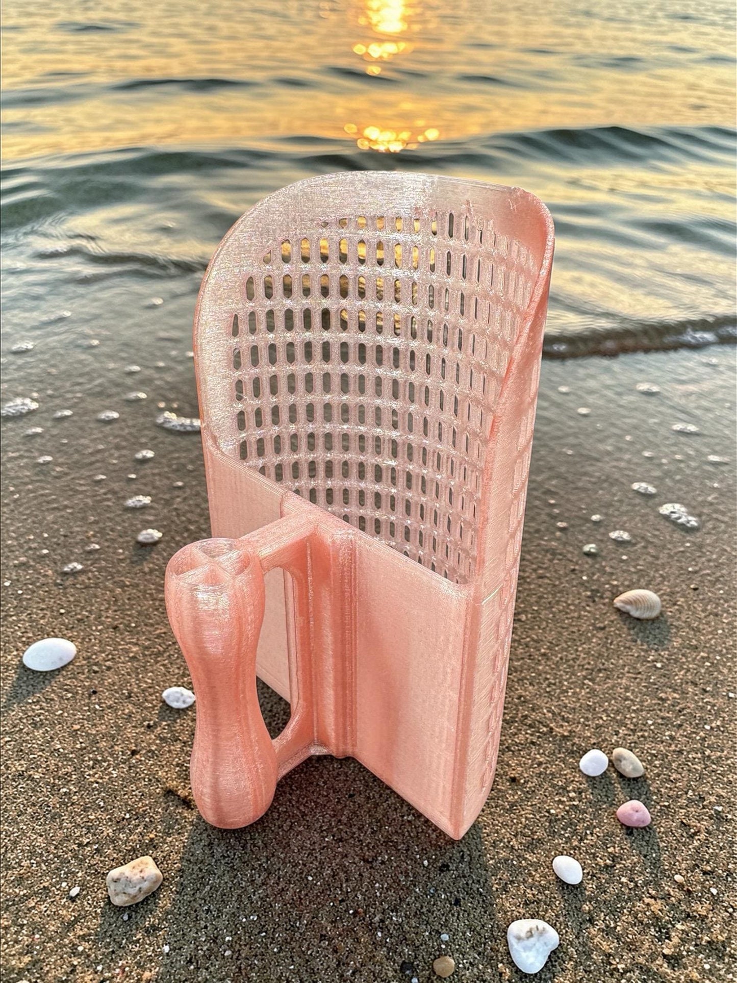 Sand Sifter | Beach Scoop for Shark Tooth Hunting | Beachcombing Tool Fossils, Shells & Sea Glass