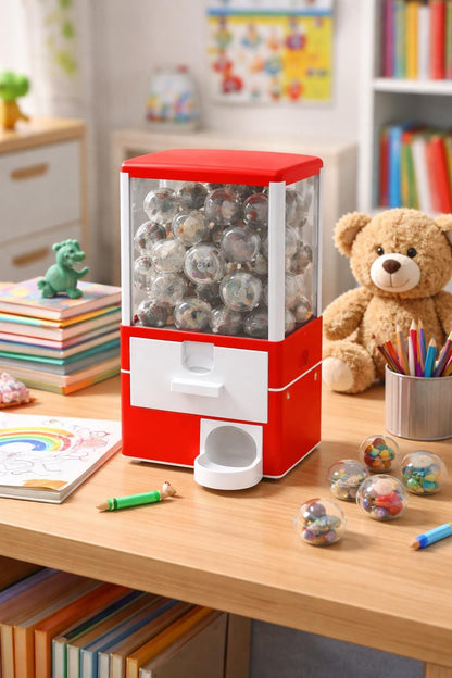 Compact Capsule Vending Machine, Custom Token Prize System for Kids & Adults