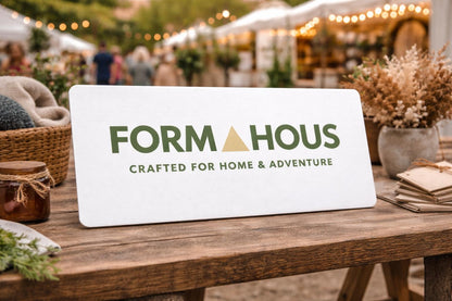 Custom UV Printed Business Sign | Full Color Logo Vendor Display
