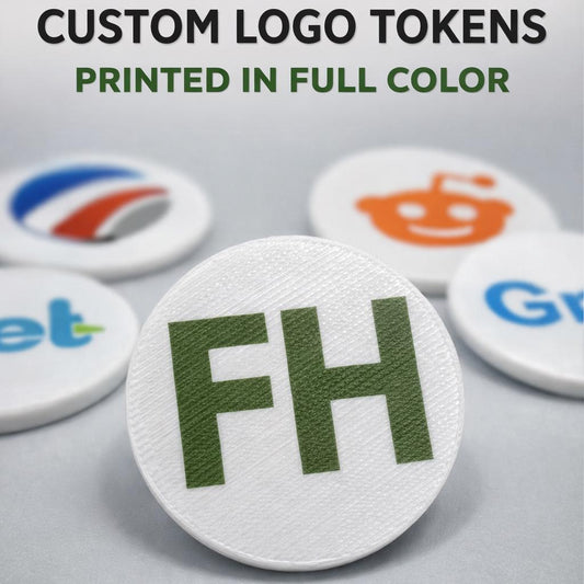 Custom Full Color Logo Vending Machine Tokens for Businesses & Events