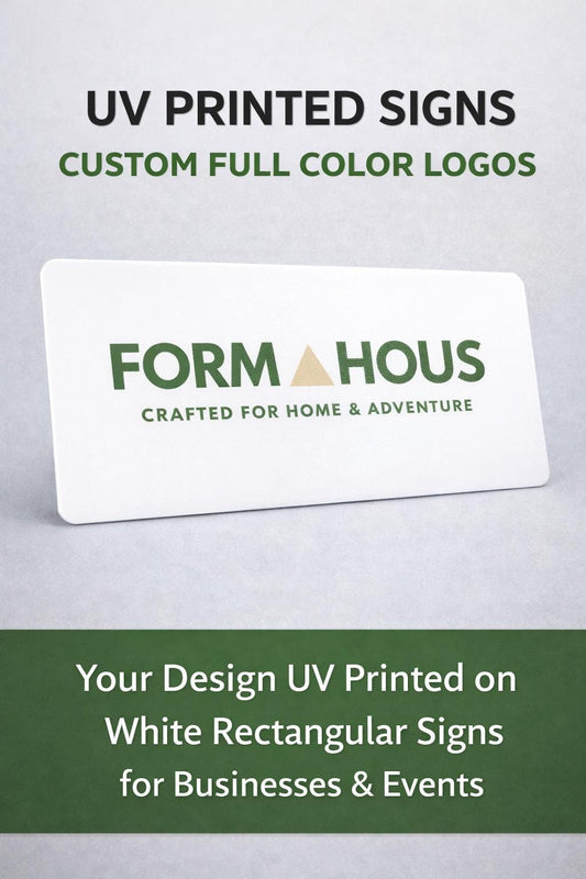 Custom UV Printed Business Sign | Full Color Logo Vendor Display