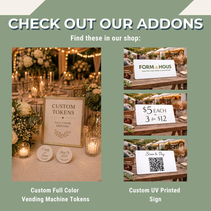 Wedding Favor Idea Capsule Machine, Personalized Guest Station, Interactive Reception Activity