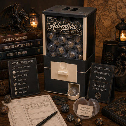 Tabletop RPG Vending Machine | Adventure Generator, DM Gift, Game Night Decor